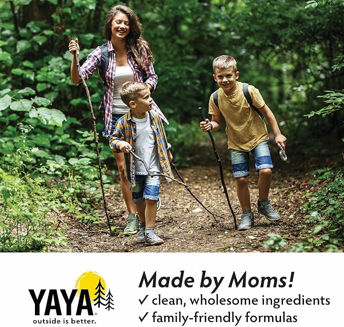 Sport Sun + Bug Protection Bundle by YAYA Organics | Reef-friendly SPF 50 Mineral Sunscreen Lotion and Deet-free Squito Ban Natural Mosquito Repellent | 3 oz / 4 oz