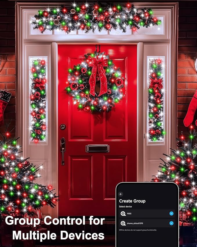 Smart Fairy Lights 33Ft 100 LED Twinkle String Lights with Remote & APP Control, Color Changing USB Christmas Tree Lights Music & Mic Sync for Halloween Bedroom Holiday Party Decor