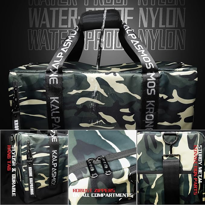 Sneaker Bag for Travel/Sneakerhead gift/Outdoor Sports Bag/Gym Bag /, A Multi-functional Travel Duffel Bag with 3 Adjustable Dividers, & Shoulder Strap,Made of Nylon, by Krone Kalpasmos-classic