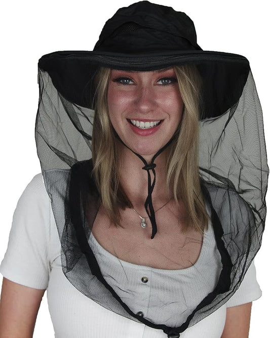 Mosquito Head Net Hat, Providing a Physical Barrier to Help Keep Mosquitoes and Bugs Away from Your Face