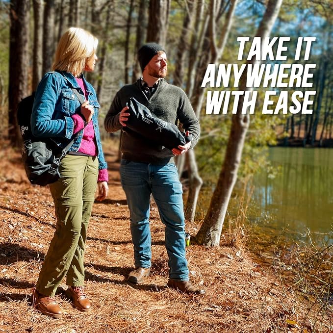 Adjustable Portable Camping Chair RiseLite Lightweight Compact Folding Chair for Adults, Collapsible Camp Chairs That Folds Up Small, Easy Carry for Travel, Outdoor, Sports, Backpacking, Hiking