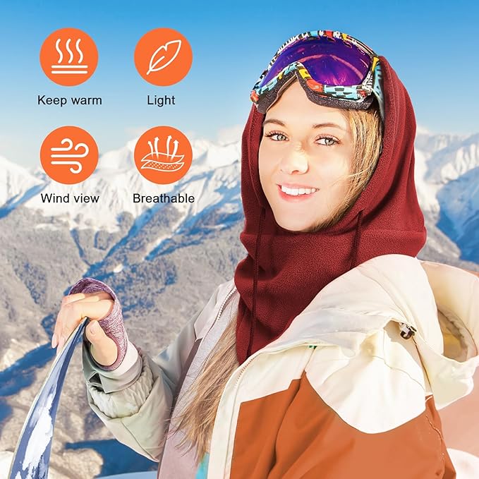 Joyoldelf Ski Mask for Men Women Balaclava Face Mask Full Winter Mask Breathable Sports Mask