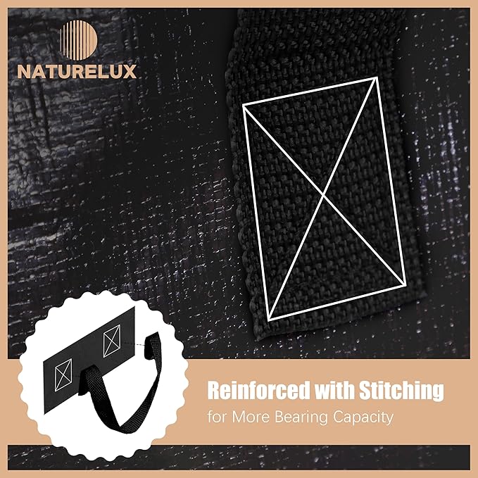 Heavy Duty Moving Bags with Backpack Straps and Strong Handles, Alternative to Moving Boxes and Storage Totes for Dorm Room Essentials, 6 Pack, Black