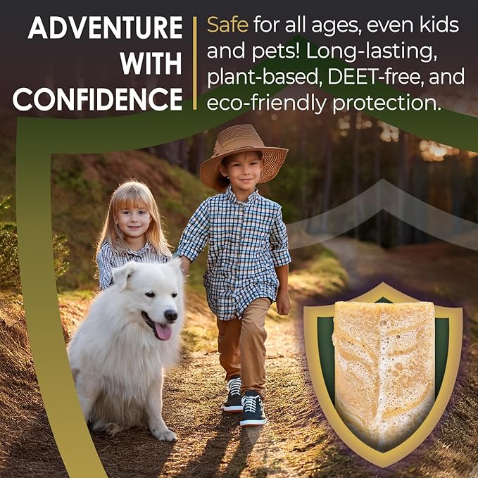 Ain't Buggin Me Citronella Bar Soap for Men and Women, Natural Handmade Soap with Pure Citronella Essential Oils, Soap Bar for Camping and Outdoor Activities