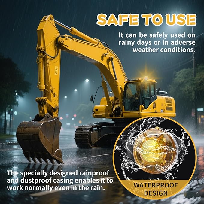 Tumecos Emergency Flare Alert Warning Signal Caution Light LED Beacon Pro with Magnetic Base for Vehicle (White)