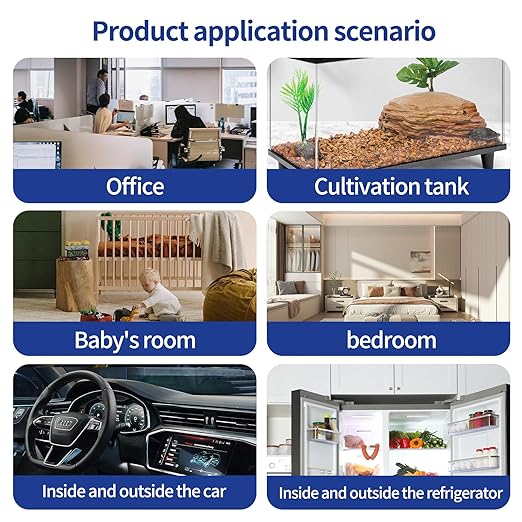 Humidity Meter Hygrometer Room Thermometer Indoor Digital Temperature and Humidity Monitor Mini Hygrometer Thermometer for House Office Home Garden and Cellar, 6 Pack