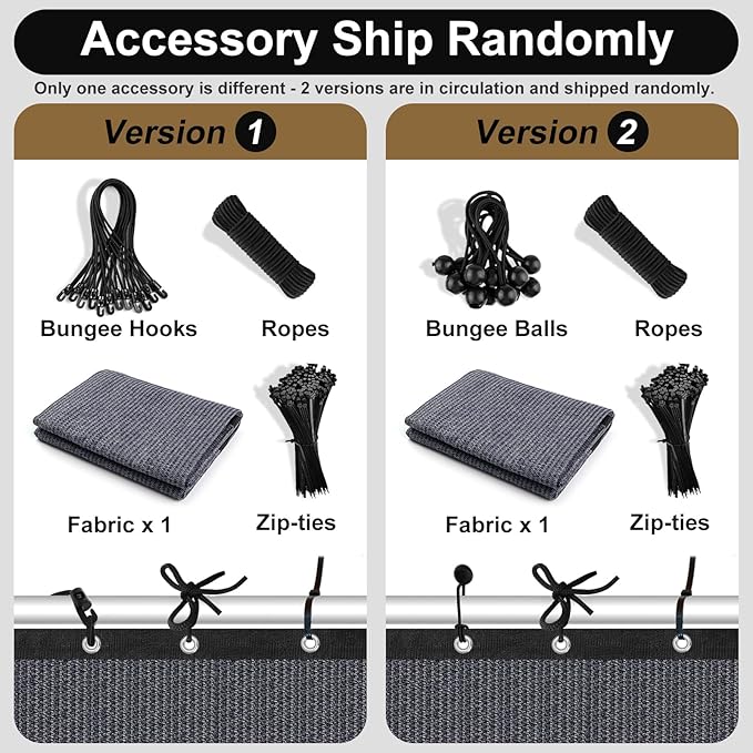 Artpuch 90% Sun Shade Cloth, 4 x 10 FT Pergola Shade Cover Canopy with Grommets, Sun Screen Fabric Tarp for Patio, Outdoor, Garden, Backyard, Blue Grey