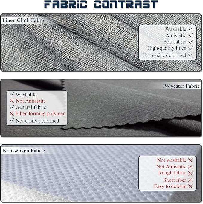 Hanging Closet Organizer, Easy Mount Collapsible 3-Shelf Camper Closet Wardrobe Hanging Storage Shelves, Folded Clothes Towels Handbag Shoes Accessories Storage, Linen Cloth, Gray