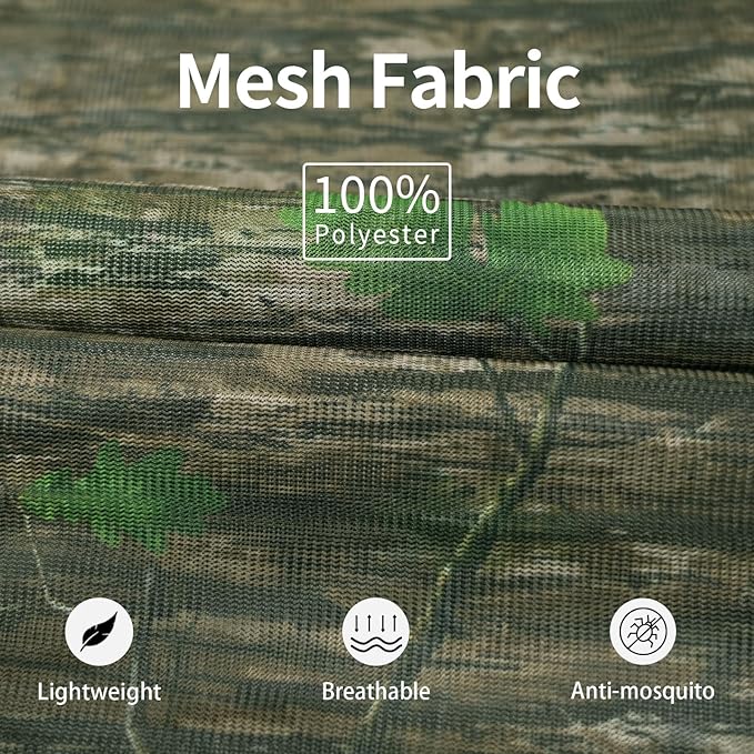 Mosquito Net Suit Camo Hunting Mesh Suit Bug Net Clothing with Hood for Outdoor Protection No-See-Ums Garden Camping