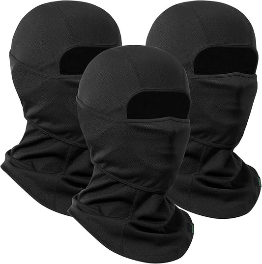 Balaclava Ski Mask 3 Pieces Full Face Cover for Men and Women Breathable Windproof Balaclava Face Mask for Skiing & Snowboard
