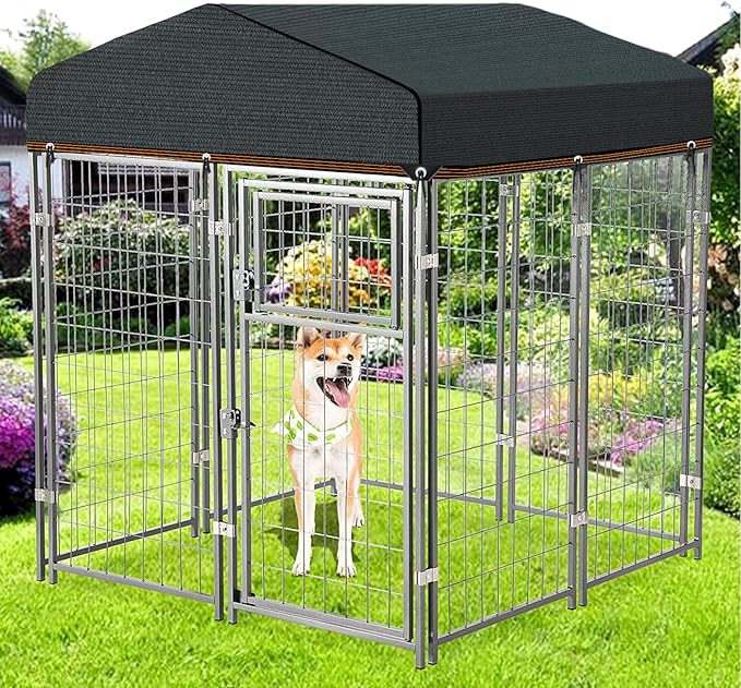 QLOFEI Shade Cloth for Garden, 90% Sunblock Shade Neting Cover with Grommets, Sun Protection Screens for Patio Kennel Chicken Coop Pergola Greenhouse Plants Cover Mesh Tarp, 6x8 FT