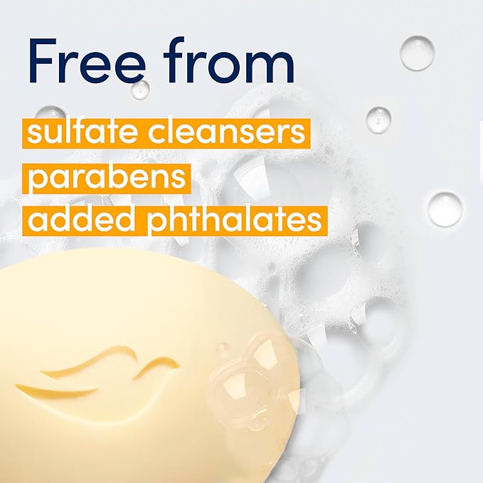 Dove Beauty Bar Soap Glowing Mango & Almond Butters, 8 Bars for Radiant Skin, Illuminates Skin 3.75 oz