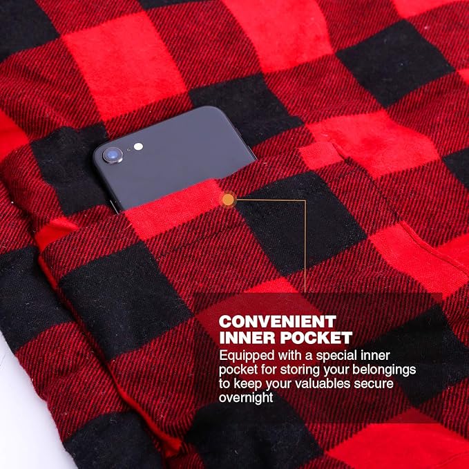 REDCAMP Cotton Flannel Sleeping Bag for Camping Backpacking, Adults Cold Weather Envelope Sleeping Bags with 2/3/4/6lbs Filling