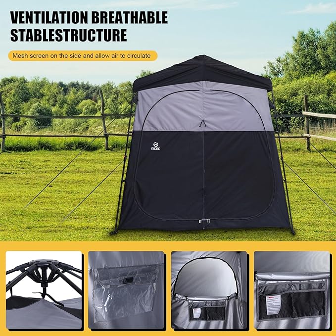 CDEN Camping Shower Tent, Outdoor Shower Enclosure, Camping Shower, Outdoor Bathroom, Pop Up Changing Tent, Oversize