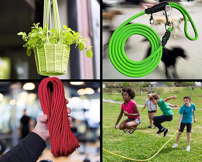 1/4" ParaMax Paracord 100 ft – 1000 lb Type IV Rope for Dog Leashes, Camping, Kayak Anchor - Made in USA - Neon Pink