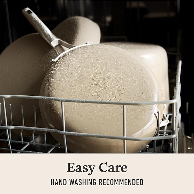 Calphalon® Premier Ceramic Nonstick 5-Piece Cookware Set, Mushroom Grey