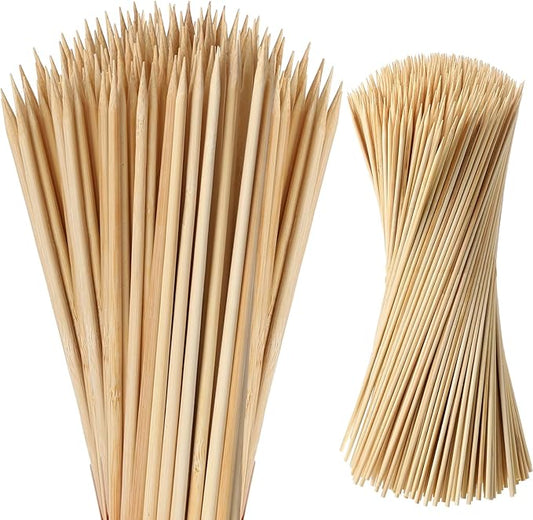 Suclain 600 Pcs 36" Long 5mm Thick Marshmallow Roasting Sticks, Smores Sticks Bamboo Skewers BBQ Kabob Grilling Barbecue Roasting Camping for Outdoor Fire Pits Campfires