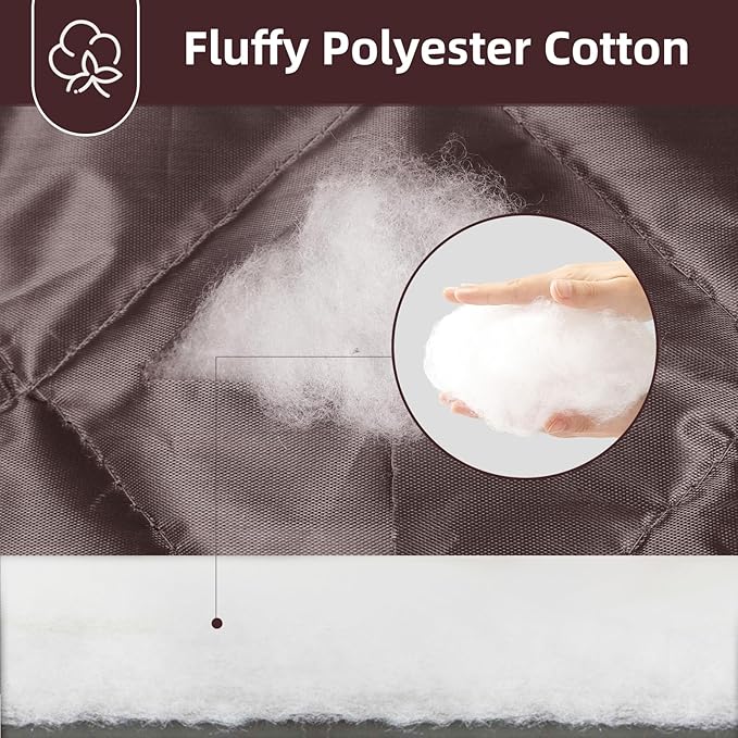 Insulated Door Curtain Fit 36"x82" - Magnetic Thermal Cover for Winter - Winter Door Insulation to Keep Warm Air In & Cold Air Out