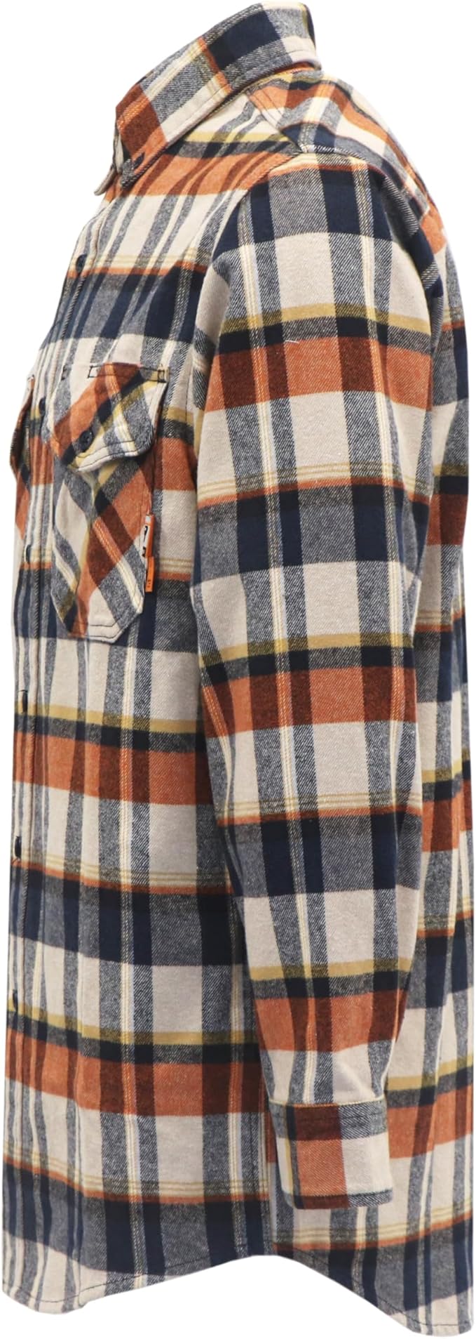 VATRENUS FR Shirts for Men Plaid Flannel Jacket 8.5oz Heavyweight Flame Resistant Welding Shirt