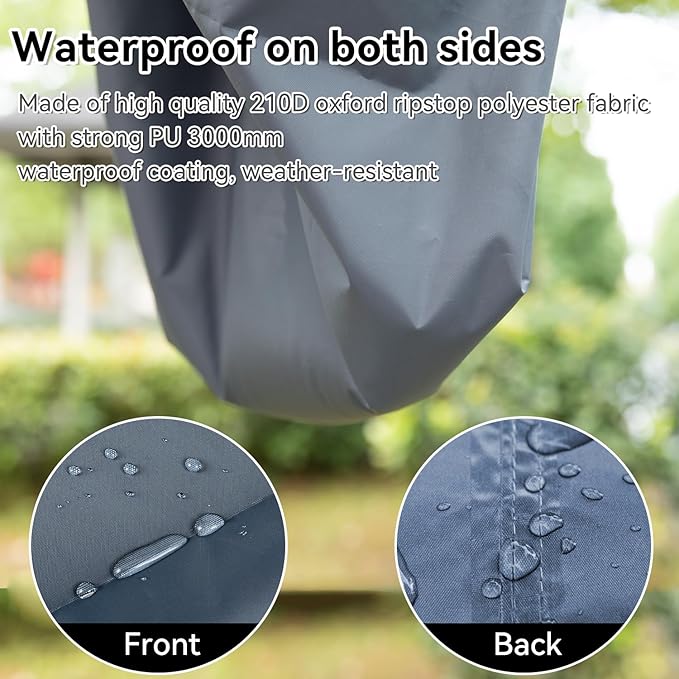 Hikeman Tent Footprint - Waterproof Camping Tarp, Heavy Duty Tent Floor Saver, Ultralight Ground Sheet Mat for Hiking, Backpacking, Hammock, Beach - Storage Bag Included(PU3000mm,300 * 300CM)