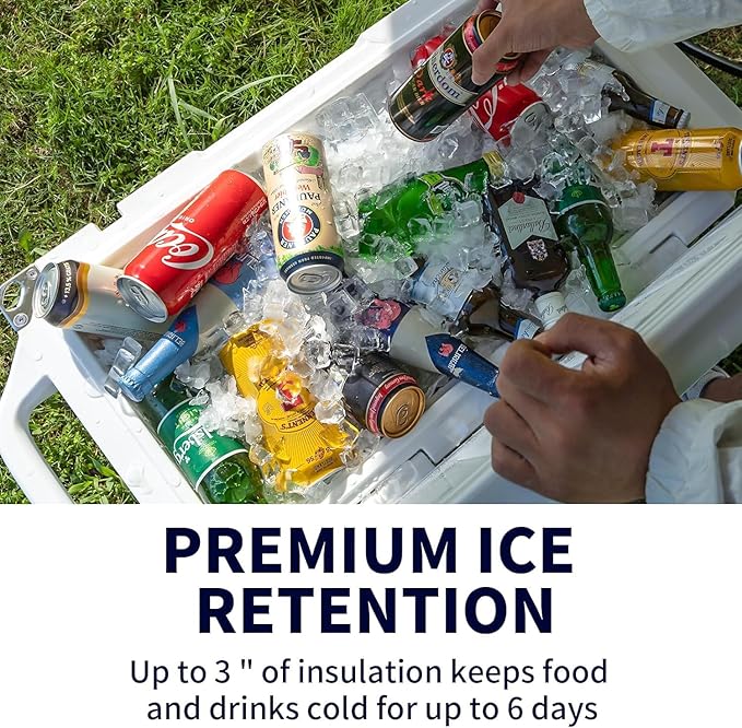 EchoSmile 25/30/35/40/60/75 Quart Rotomolded Cooler, Built to Stand up to The Rigors of The Journey