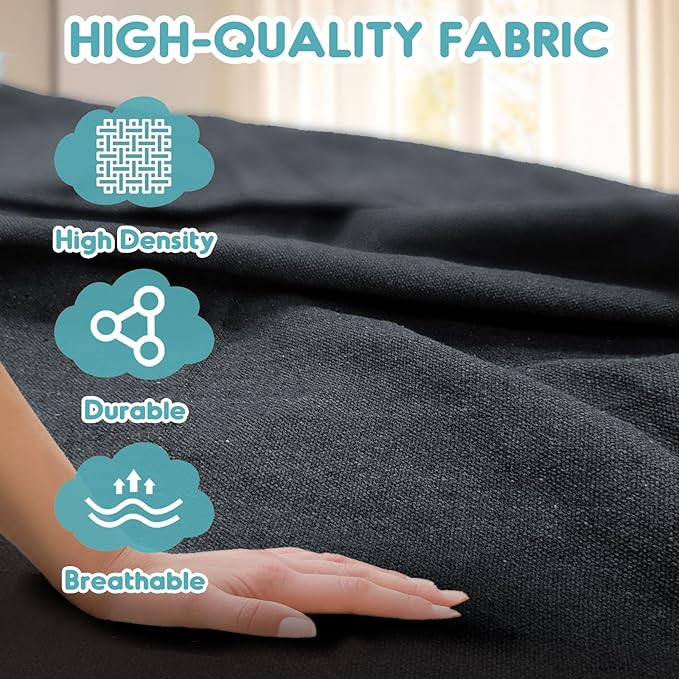 Anyoo Garden Cotton Hammock Comfortable Fabric Hammock with Spreader Bar Sturdy Hammocks Up to 450lbs Portable Lightweight Hammocks with Travel Bag for Camping Outdoor/Indoor Patio Backyard