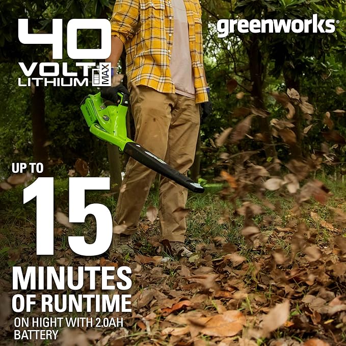 Greenworks 40V (150 MPH / 130 CFM / 75+ Compatible Tools) Cordless Leaf Blower, Tool Only