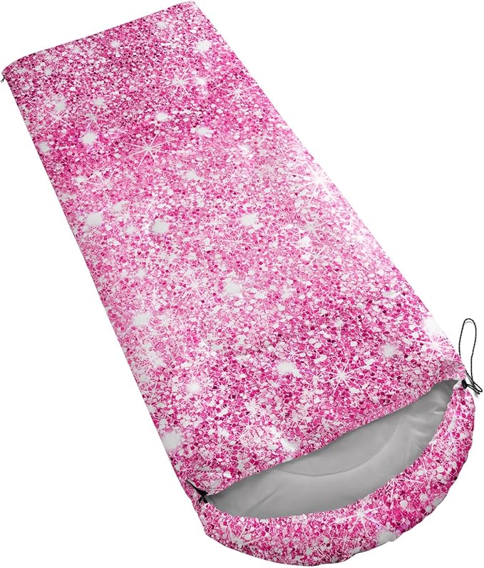 Sleeping Bags for Adults Kids,Backpacking Camping Sleeping Bag for Girls Boys Lightweight Waterproof Cold/Warm Weather Sleeping Bag for All Season