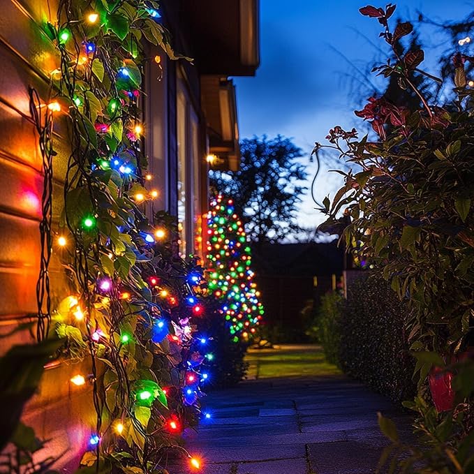 TW SHINE 66 FT 200 LED Fairy Lights for Bedroom Multi-Colored, USB Waterproof Christmas String Lights with Remote Timer, 8 Modes Copper Wire for Indoor Outdoor Party Tree Wedding Yard Decorations