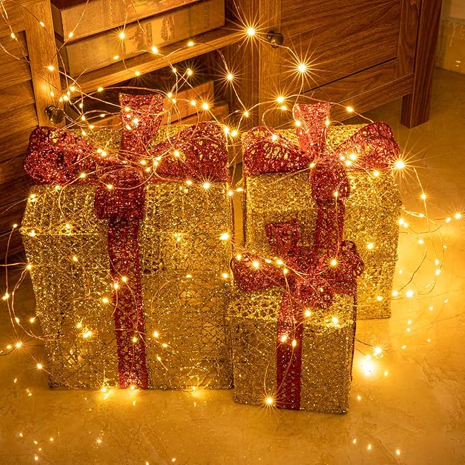 AWQ 200 LED 66 FT Copper Wire String Lights 8 Modes LED Fairy String Lights USB Powered with Remote Control for Christmas Tree Wedding Party Home Decoration