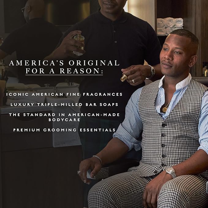 Caswell-Massey Men’s Bar Soap Gift Set - Newport, Oaire & Greenbriar - Moisturizing Triple-Milled Body Wash Bars for All Skin Types, Plant-Based & Essential Oils Formula, Made in USA, 3 x 5.8 oz