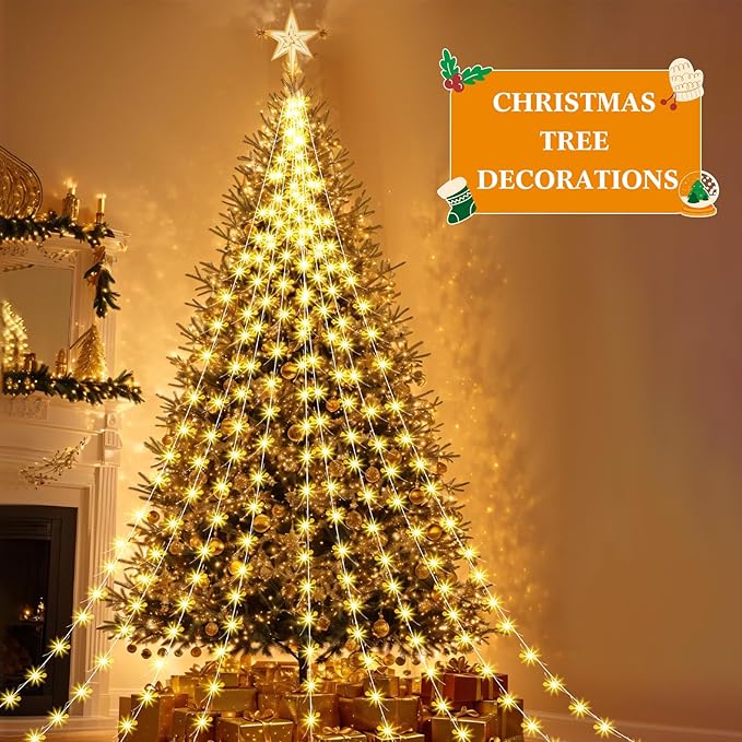 Macarrie 6 Pack Fairy Lights USB Powered 16 ft 50 LED Warm White String Lights Plug in for Xmas Indoor Outdoor Party Wedding Home Festival Tree Garden Decoration