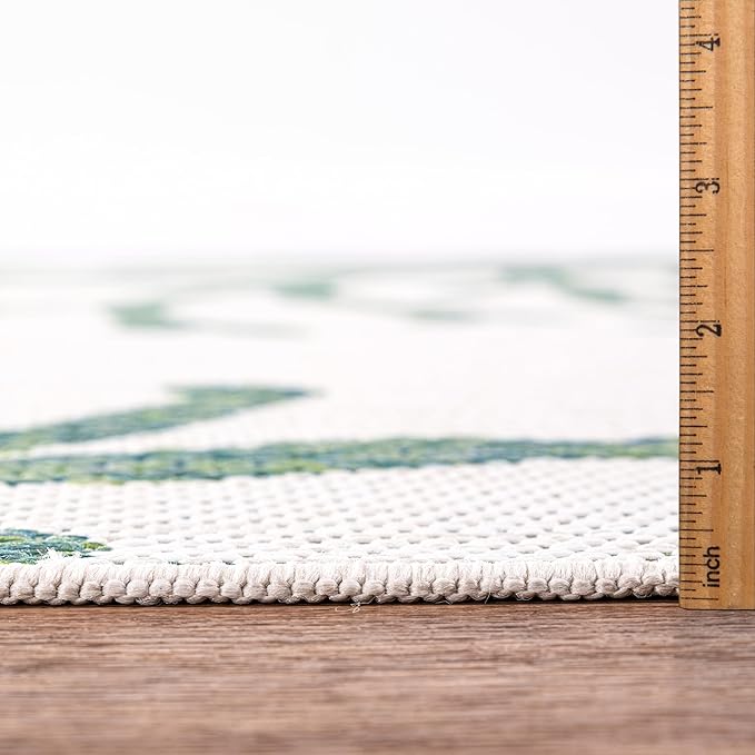 Keen Home Design Terrace Outdoor Area Rug - 9x12 Washable Indoor/Outdoor Rug for Patio, Kitchen, Balcony, Beach, Garden, Deck and Porch, Size: 8'10"x12'