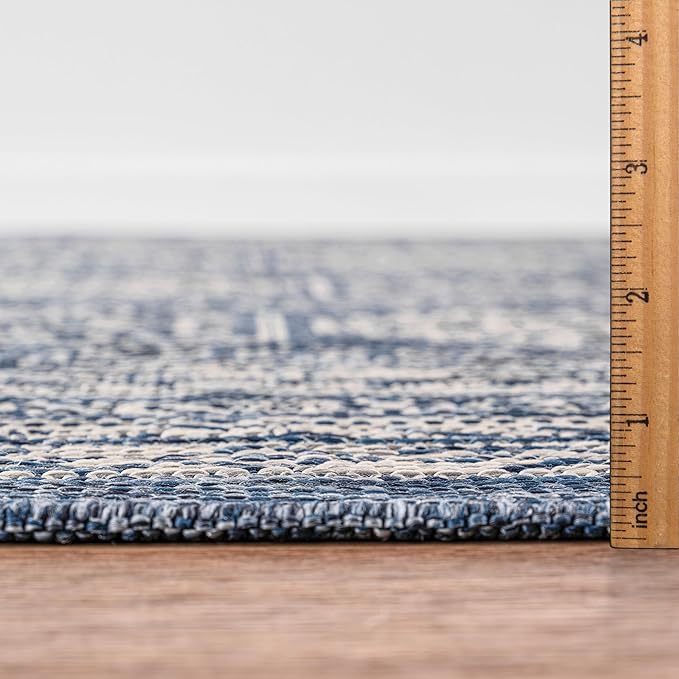 Keen Home Design Terrace Outdoor Area Rug - 4x6 Washable Indoor/Outdoor Rug for Patio, Kitchen, Balcony, Beach, Garden, Deck and Porch, Size: 3'10"x5'7"