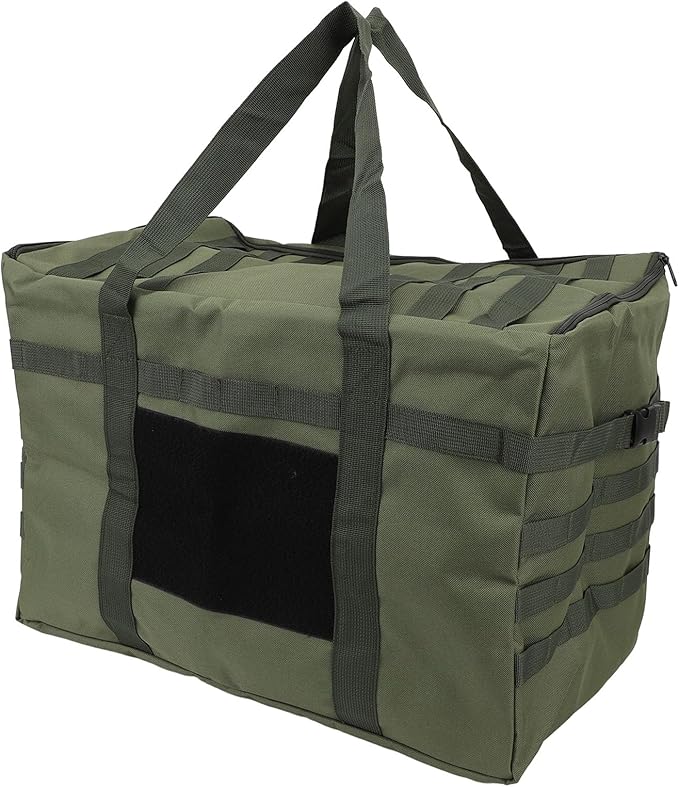 Camping Storage Bag, 53L Large Capacity with Handles, Axe Holder, Utility Tote Bag Camping Kitchen Organizer for Picnic Moving Travel