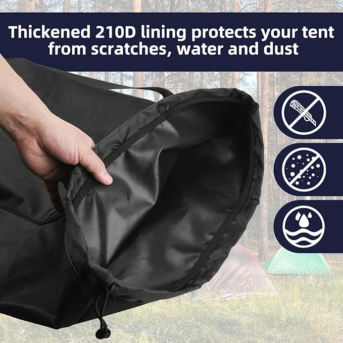Xxerciz Storage Bag for Coleman Sundome Camping Tent, Foldable Travel Tent Carry Bag Relpacement Bag with Adjustable Shoulder Strap and Pouch for Camping Hiking Fishing 35 inches