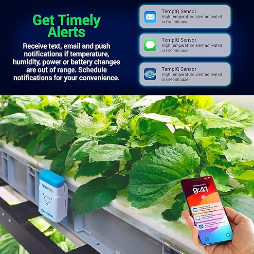 TEMPIQ Remote WiFi Temperature & Humidity Sensor - App Integration, Alerts, Helps Monitor 2nd Home, AirBnb, RV, Pets,Freezer and Server Room, Indoor & Outdoor Hygrometer & Thermometer