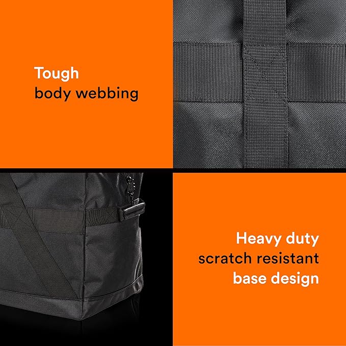 Fitdom 123L 42" Heavy Duty Extra Large Duffle with Upgrade Zipper, Durable & Water Resistant. Perfect as Camping Bag Travel Storage Tent Storage Sports Equipment Bag For Coaches & More