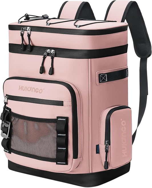 Large Waterproof Insulated Cooler Backpack for Men & Women, Leak Proof Cooler Backpack for Camping, Beach, Fishing, Picnic, Travel, Outdoor, 30L, 48Cans