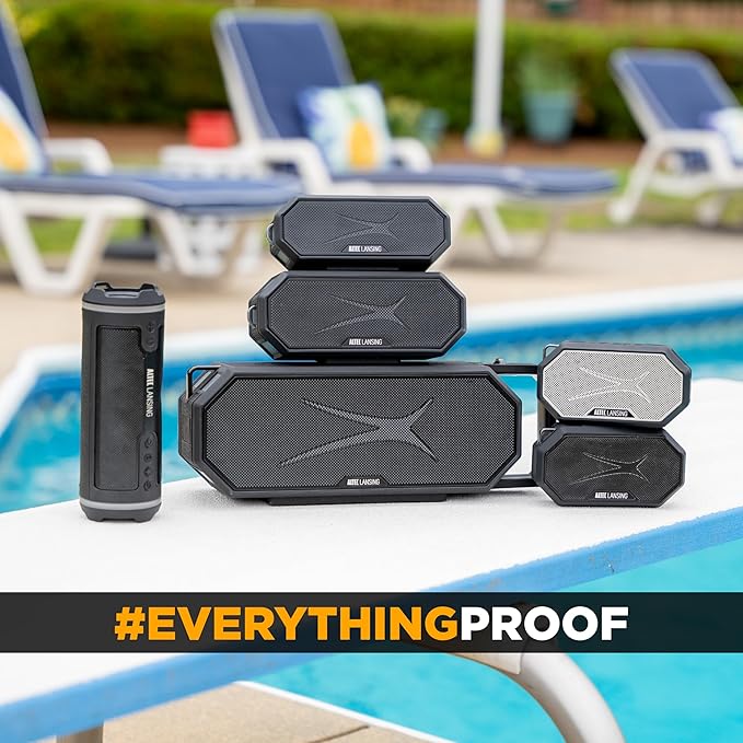 Altec Lansing Portable Bluetooth Speaker HYDRAMINI 2.0, IP67 Waterproof, Portable Speaker, 12h Playtime, Wireless Pairing, USB-C Quick Charge, Magnetic Bluetooth, Voice Assistant Integration