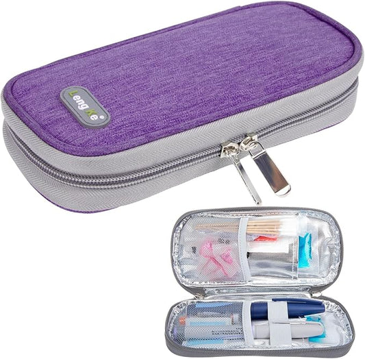 YOUSHARES Insulin Cooler Travel Case - Organizer Insulin Case for Diabetes Accessories Keep Supplies Safe and Cold
