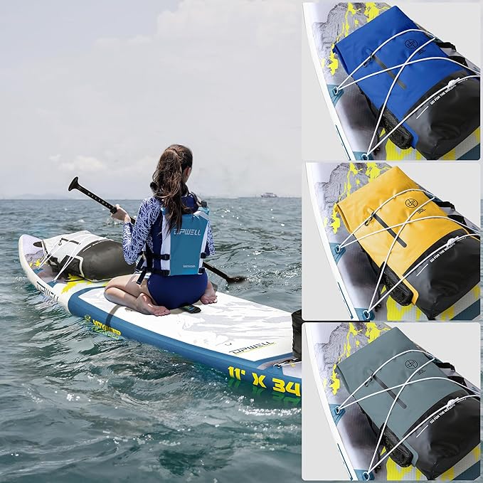 UPWELL 30L Waterproof Dry Bag Boating Backpack for Travel Hiking Camping Kayaking Hiking Swimming Floating Submersible Dry Bag blue