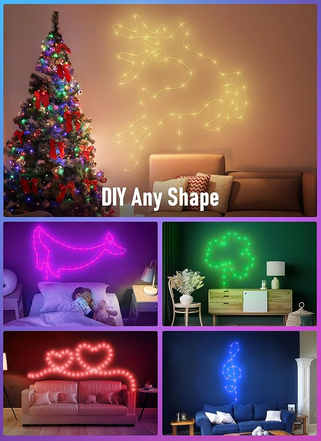 Fairy Lights- 33 FT 100 LED String Lights with Remote, 16 Colors & 6 Holiday Colors Changing Fairy Lights, Valentines String Lights with Timer, Fairy Lights for Bedroom Indoor Party Decoration