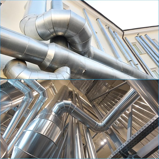 6" Inch Galvanized Steel Y Shape 3 Way Duct Splitter - 45 Degree HVAC Ventilation Fitting for Dryer Vent, Exhaust Fan & Dust Collection Systems