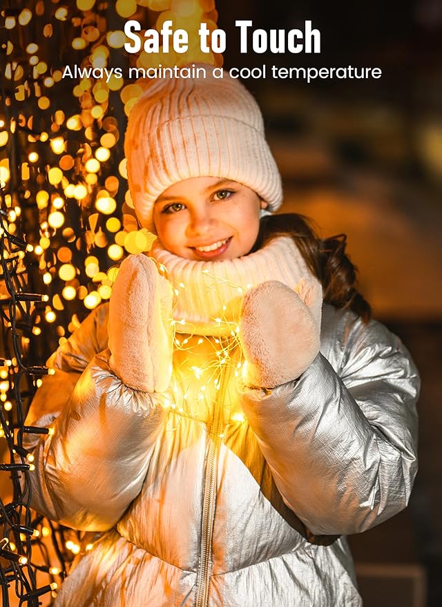 USB Fairy Lights with Remote, 66ft 200 LED USB Powered Twinkle Lights with Time, Waterproof Silver Wire String Lights for Indoor Outdoor Wreath Wall Dorm Bedroom Mason Jar Christmas Tree Decoration