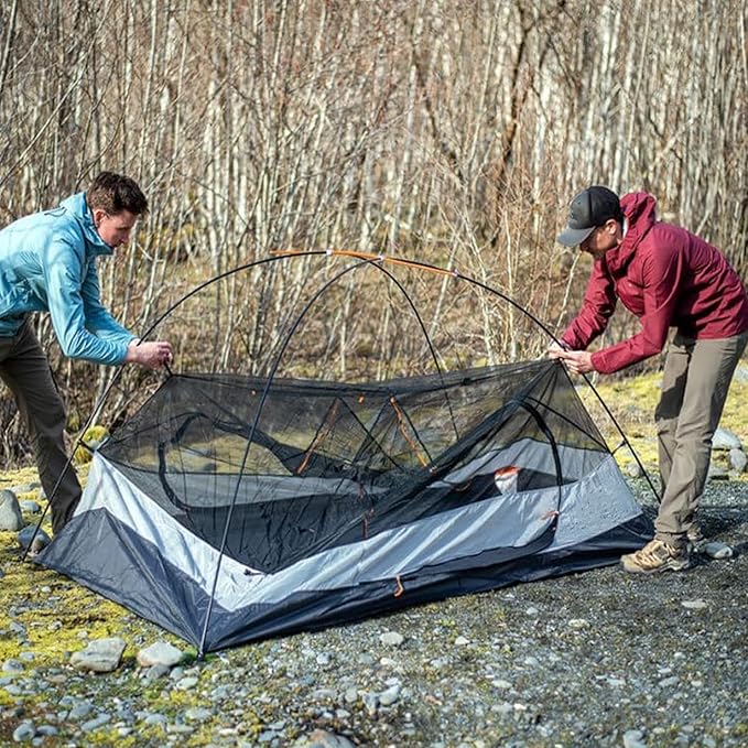 Tent Pole Shock Cord 1/8 inch 60ft, Replacement Shock Cord for Tent Rod, Tent Pole Repair Kit, Elastic Bungee Cord,Elastic Cord with Lead Wire/Washers/Clip (Red)