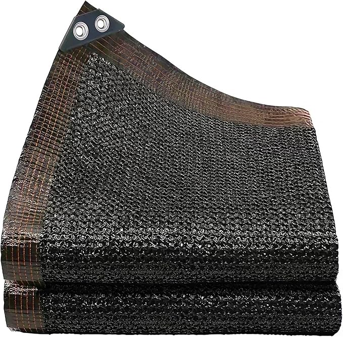winemana 50% Black Shade Cloth, 3.3 x 10 FT Garden Mesh Tarp for Plants Heat Protection with Grommets, Sunshade Plant Cover for Greenhouse, Barns Kennel, Outdoor Netting Screens for Patio & Porch