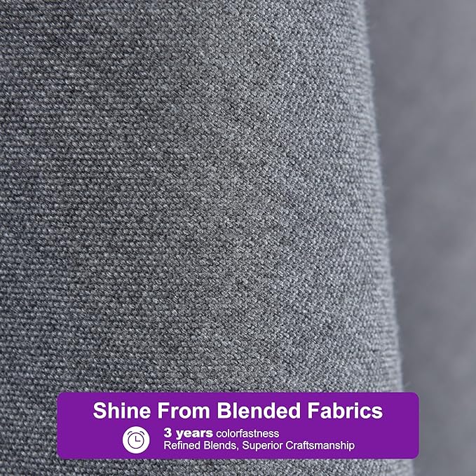 PURPLE LEAF 8 FT Cantilever Patio Umbrella Outdoor Aluminum Offset Square Umbrella with 3 Years Fade Resistance Recycled Fabric and 360-degree Rotation for Deck Pool Garden, Mist Grey