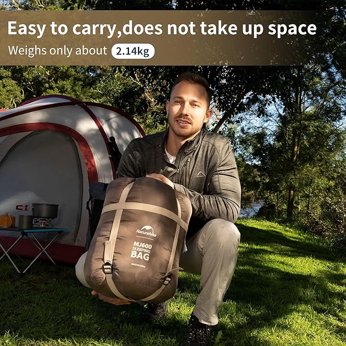 Naturehike Sleeping Bags for Adults, 23/39℉ Mummy Backpacking Sleeping Bag, 0 Degree Lightweight Sleeping Bag Warm for Camping, Hiking