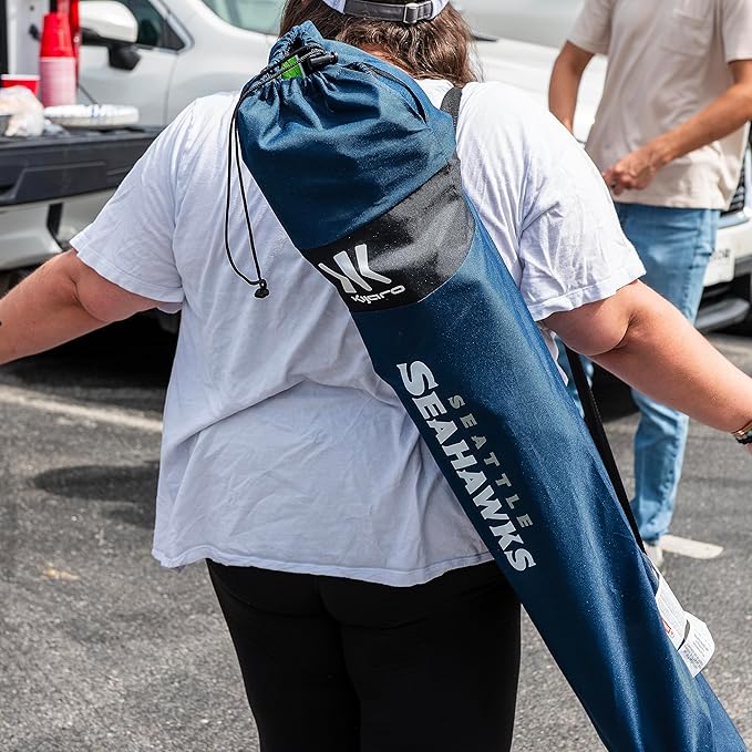 Kijaro Sports Fan Folding Chair, 26" L x 35.5" W x 37" H, Seattle Seahawks